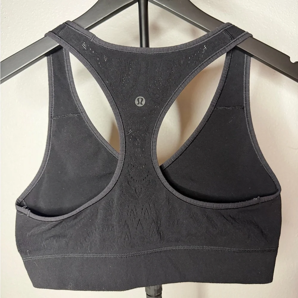 Lululemon Athletica Black Lace Racerback Sports Bra